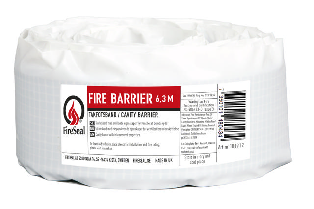 Fire barrier/takfotsband