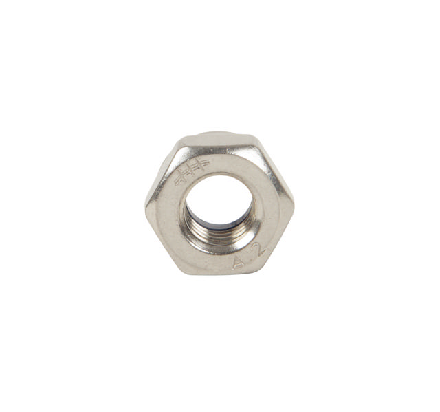 PREVAILING TORQUE HEXAGON NUT, DIN 985, STAINLESS STEEL ACID PROOF A4-50