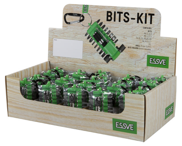 Displaybox containing 25sets of Bitsclip PRO Pack