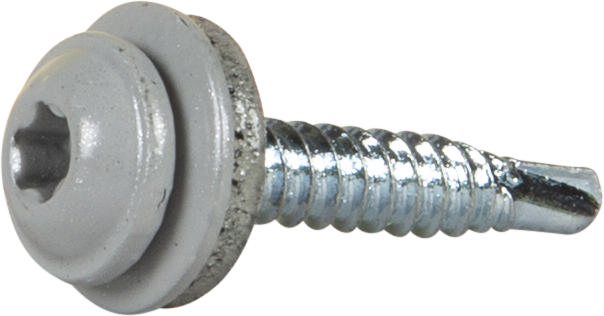 WAFER HEAD SCREW WITH WASHER FOR ROOFING DETAILS, IN RAL COLORS