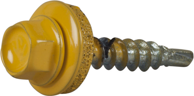 ROOFING SCREW WITH DRILL POINT, FINISHED IN RR COLOURS