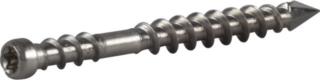 HDS DECKING SCREW FOR CONCEALED INSTALLATION IN WOODEN JOISTS. STAINLESS STEEL A4