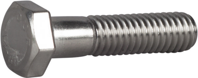 HEXAGON HEAD BOLTS, PARTLY THREADED, DIN 931, STAINLESS STEEL ACID PROOF A4-80