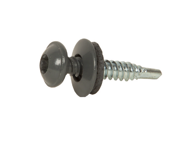 WAFER HEAD SCREW WITH WASHER FOR ROOFING DETAILS, IN RAL COLORS
