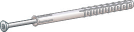 Fasadeplugg GXL med skrue, senkhode, varmforsinket (C3)