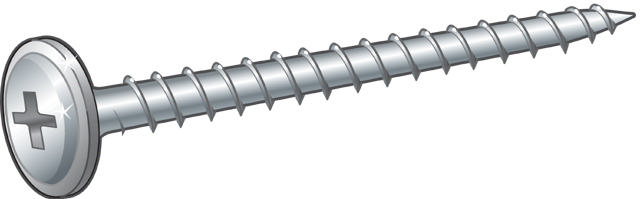 WAFER HEAD SCREW SHARP POINT, FOR WOOD/STEEL JOISTS, PAINTED