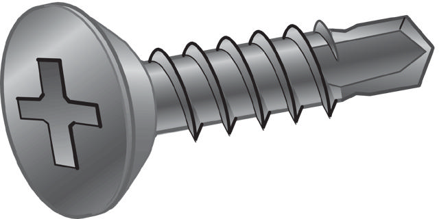 WAFER HEAD SCREW 4,2X14 WITH DRILLTIP PHOSPHATED