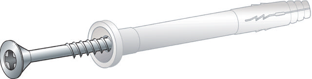 HAMMERFIXING WITH COLLAR, BRIGHT ZINC-COATED
