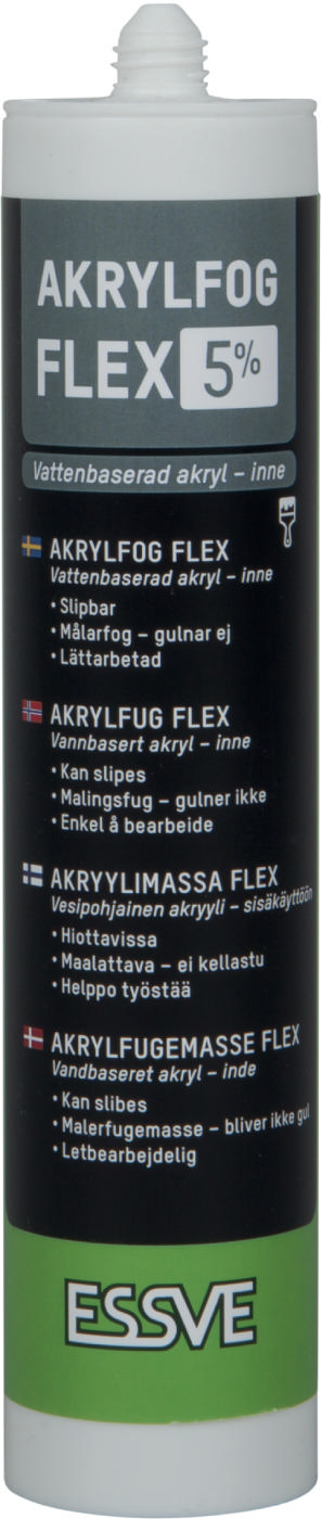 AKRYL FLEX 5% - TISLERIHERMEETIK. MAX 5 MM VUUK